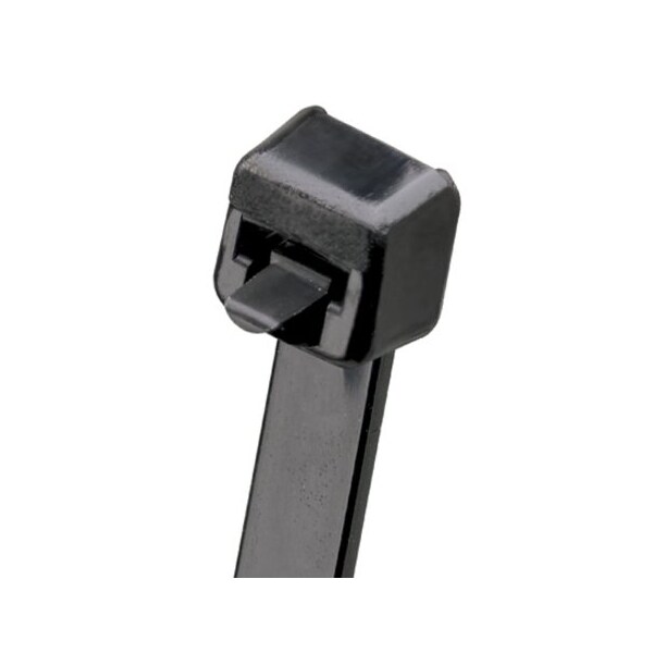 Cable Tie, 14-1/2 in L, 4 in Max Bundle Dia., Black, Nylon 6/6, 80 lb Strength, 250 PK